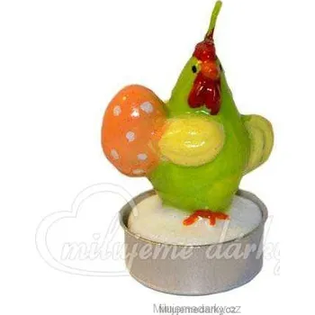 Svíčka Čajová velikonoční svíčka tvarovaná, Kohout 1ks