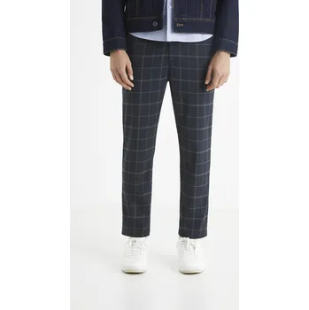 Pánské kalhoty Celio Kostkované 24h kalhoty - Pánské Celio modrá | šedá 1795205