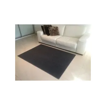 Koberec Kusový koberec Astra tmavě šedý antracitový - smyčkový koberec s nízkým vlasem, rozměr cm 80 x 400