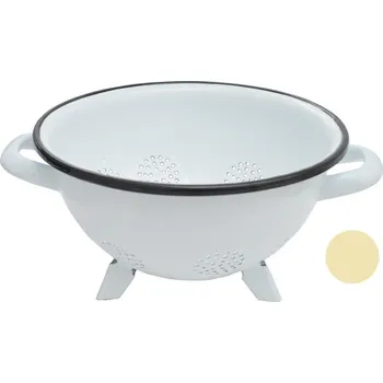 Cedník a síto Cedník smaltovaný 20cm stojatý