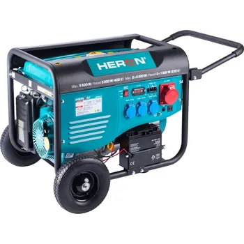 Elektrocentrála elektrocentrála benzínová 13HP/5,5kW/6,8kVA (400V), 2x2,2kW (230V), elektrický start, podvozek