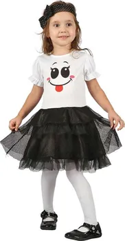 Karnevalový kostým MaDe Šaty na karneval duch černé/bílé 92-104 cm