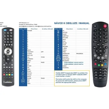 Dálkový ovladač General KAON KSC660, KSF270 - náhradní dálkový ovladač