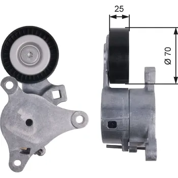 Napínák, žebrovaný klínový řemen GATES T39041