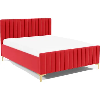 Postel Eka Čalouněná postel SUTRA+ 140x200 cm Barva látky Trinity: (2309) Červená, Úložný prostor: Bez úložného prostoru