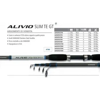 Rybářský prut Prut SHIMANO ALIVIO SLIM TE GT 300 40-80g 5dílů