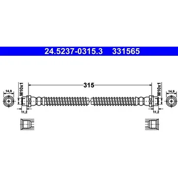 Brzdová hadice Brzdová hadice ATE 24.5237-0315.3