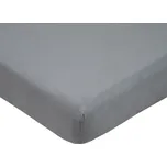 EKO nepromokavé prostěradlo Jersey s gumou 120x60 cm - šedé