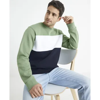 Pánský svetr Pánský svetr Celio Betrail Celio modrá | bílá | světle zelená 1796474