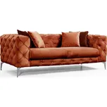 Designová sedačka Rococo 197 cm oranžová