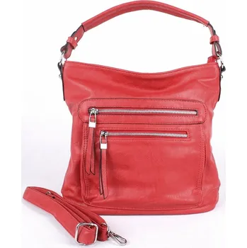 Středně velká červená kabelka na rameno i crossbody ROMINA & CO D177/20