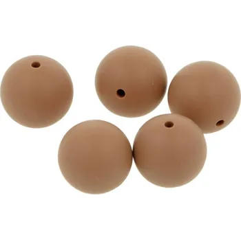 Příze Silikonový korálek 19mm Latté (Silikonový korálek 19mm Latté)