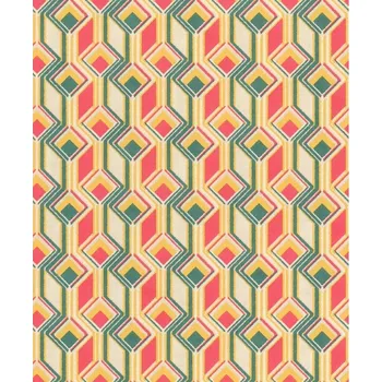 Tapeta Vliesová tapeta barevná - geometrická, retro 746549 / Tapety na zeď Indian style (0,53 x 10,05 m) Rasch