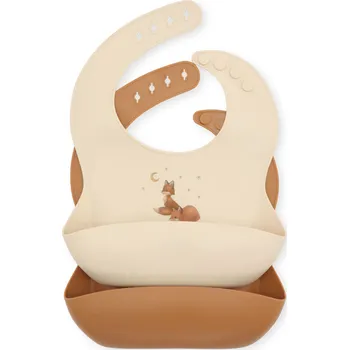 Bryndák Konges Slojd Konges Sløjd Bryndák 2ks Foxie Konges Sløjd 2 pack Silicone Bib