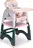 EcoToys Jídelní židlička 2v1, růžová/šedá