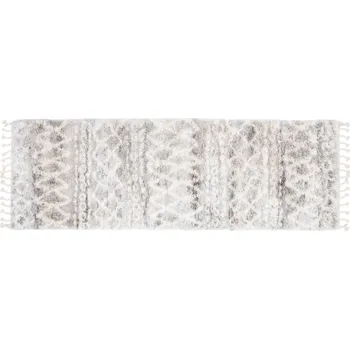 Koberec Moderní koberec Aztec - obrazce 4 - krémový/šedý Rozměr koberce: 80x200 cm