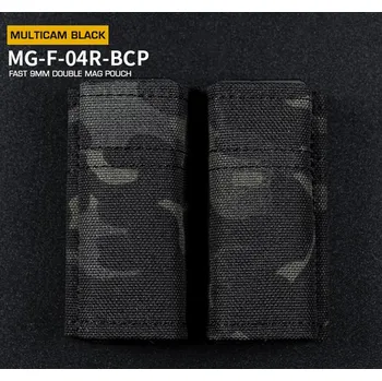 Wosport FAST type Double MOLLE sumka na 9mm pistolové zásobníky - MC Black