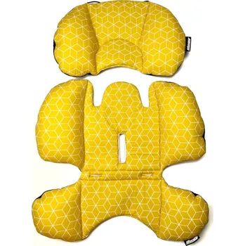 Příslušenství pro přepravu dětí DOGY components Yellow opora trupu a hlavy pro THULE a CHARIOT 2-místný vozík Hořčicové kosočtverce