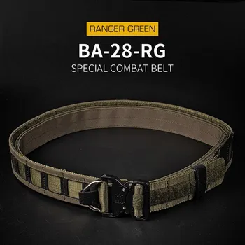 Sportovní střelba Wosport Střelecký opasek Special Ops s Molle vazbou - Ranger Green