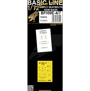 Plastikový model 1/72 Bf 109E-4/7 (TAM) BASIC LINE