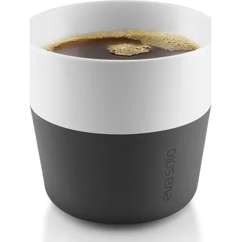 Termohrnek 230 ml, sada 2 ks, na kávu Lungo, karbonově černá, Eva Solo - doprava zdarma od 2999 Kč