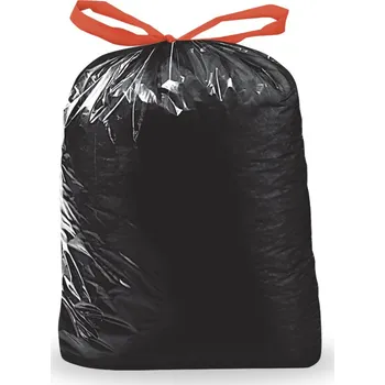 Pytle na odpadky Pytle na odpadky (LDPE) zatahovací černé 70 x100 cm 120L [10ks]