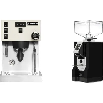 Kávovar Rancilio Silvia PRO X, white + Eureka Mignon Bravo, CR black
