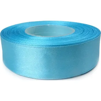 Stuha Saténová stuha jasně modrá 25mm (Saténová stuha jasně modrá 25mm)