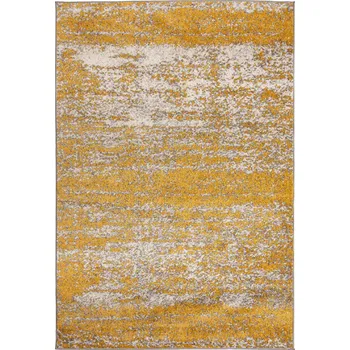 Koberec Moderní koberec Spring - abstrakt 8 - žlutý Rozměr koberce: 60x200 cm