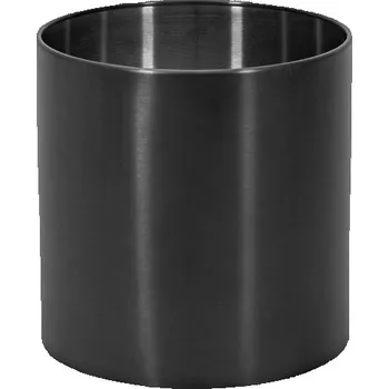 Květináč Nerezový květináč antracit, průměr 30cm