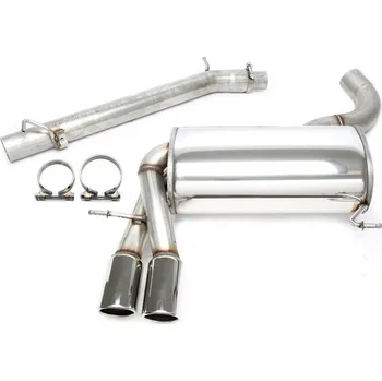 Autodíl TA Technix sportovní nerezový catback výfuk Audi A3 Sportback Quattro (8P, 08-13), 2x 80 mm rovná nerezová koncovka s pertlem