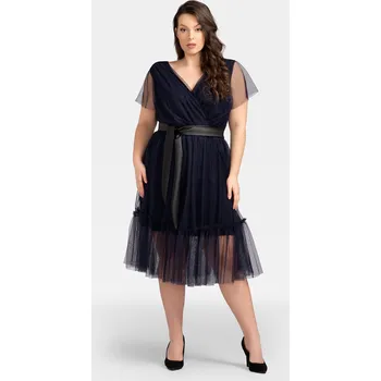 Dámské šaty Karko Dámské šaty SA705 Námořnická modř Karko černá | šedá 2025305