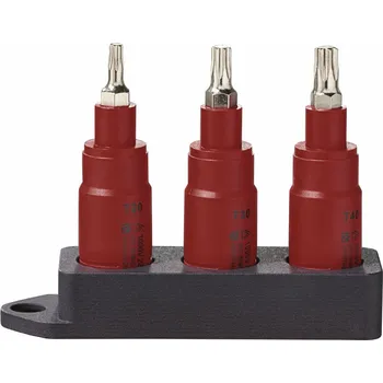 Ráčna PARKSIDE® Sada bitů 1000 V / Sada nástrčných klíčů 1000 V / Ráčna 3/8″ 1000 V (sada bitů/torx)