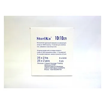 Kompresy sterilní gázové lékárenské balení 25x2ks - 10x10 cm