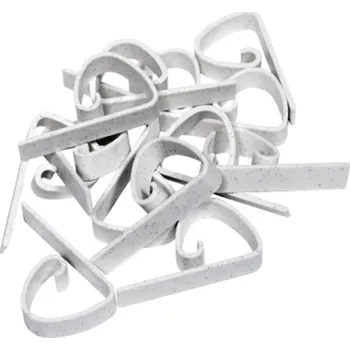 ubrus Spona na ubrus plastová/bal 50ks bílé/ imitace mramoru KLC