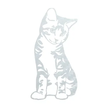 Samolepící dekorace SAMOLEPKA Koťátko 006 pravá (51 - 3D karbon bílý) NA AUTO, NÁLEPKA, FÓLIE, POLEP, TUNING, VLASTNÍ TEXT, TISK, AUTOSAMOLEPKY.cz, POLEPY, OBRÁZEK, LOGO, SAMOLEPKY