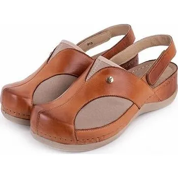 Dámské sandále Sanja Ristić Dámské kožené sandály na hallux Livie hnědá velikost obuv dospělí 37