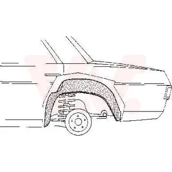 Příslušenství karosérie Podběh kola VAN WEZEL 3003.48