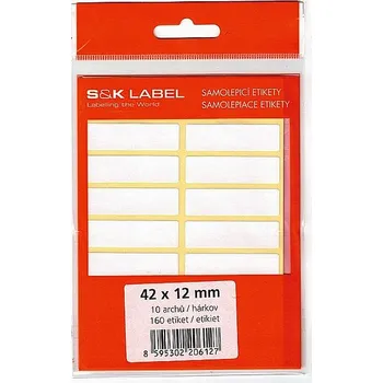 Samolepící etiketa Etikety v sáčku A6 42 x 12 mm S & K LABEL