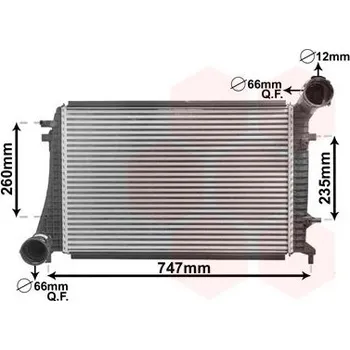 Chladič motoru Chladič turba VAN WEZEL 58004268