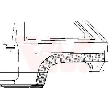 Příslušenství karosérie Boční stěna VAN WEZEL 3770145