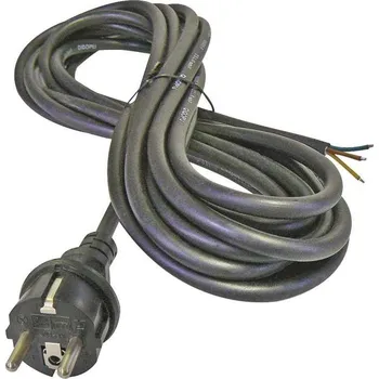 elektrický kabel Flexošňůra 3m 913259-1-1/3 3G2,5 H05RR-F černá rovná