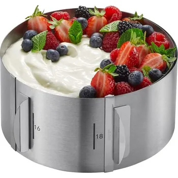 Forma na pečení Prsten na dort TONDO, 8,5 cm - GEFU (Nastavitelná Forma na dort kulatá 8,5cm - GEFU)