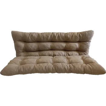 Zahradní nábytek Polstr a opěrka na zahradní houpačku - 160 cm - hnědý melír - 160 cm