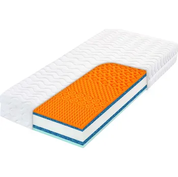 Matrace Tropico HEUREKA PLUS VISCO 24 cm - vysoká matrace s vrstvami paměťových pěn – AKCE „Férové ceny“ 90 x 195 cm, snímatelný potah