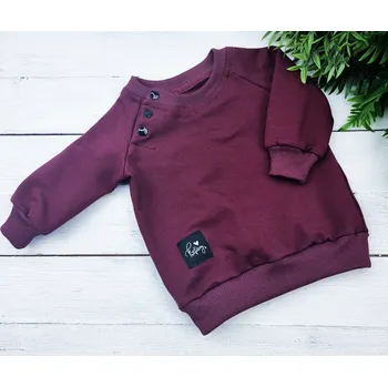 Dívčí mikina Kulišárny Mikina basic BORDO VELIKOST: 86
