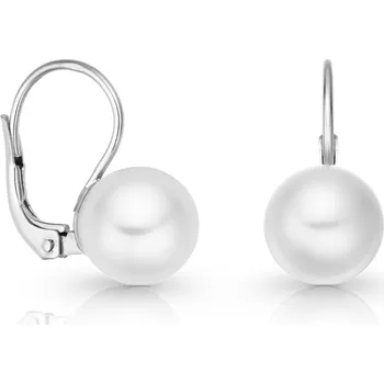 Náušnice Zlaté náušnice Prisa s perlou Barva: Bílé zlato