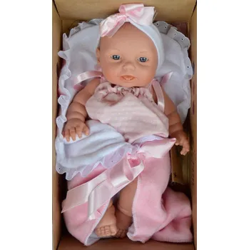 Panenka La magik Magic Baby, realistické miminko, holčička, rosé manda, rózinka, 33 cm, 34103