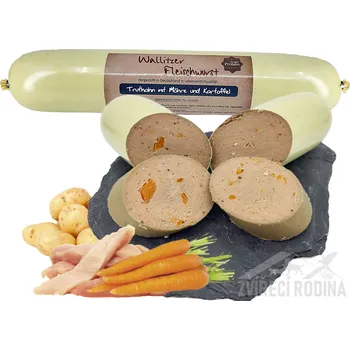 Krmivo pro psa Salám BARFIT superpremium - krůtí s bramborem a mrkví 400g