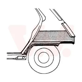 Příslušenství karosérie Boční stěna VAN WEZEL 4337145
